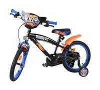 Volare Hot Wheels Kids 16 inch Multicolour Bike with Stabilisers - Size: 16" - Black - Wilko