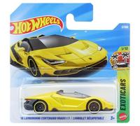 Hot Wheels - '16 Lamborghini Centenario Roadster - Exotics 1/10 - JJH80 - Short Card - Officially Licensed 1:64 Scale Yellow Supercar - Mattel 2026