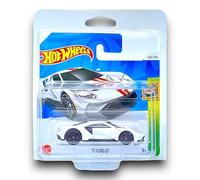 Hot Wheels '17 Ford GT (White, Red & Black) 9/10 HW Exotics - 2024-240/250 (Short Card) - includes a KLAS Car Keeper Protector Case - HTC26