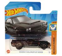 Hot Wheels - ´18 Dodge Challenger SRT Demon - Muscle Mania 6/10 - HKK90 - Short Card - Mopar - Black - Mattel 2023