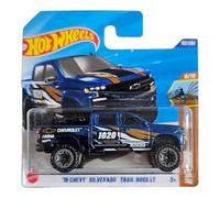 Hot Wheels '19 Chevrolet Silverado Trail Boss LT, Die-Cast Model Car, Blue, 1:64 Scale
