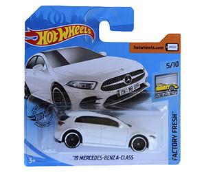 Hot Wheels '19 Mercedes Benz A Class 5/10, White [Short Card]