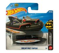 Hot Wheels 1966 Bat Boat [Black] Batman 3/5, 107/250, 1:64 Scale Diecast Toy Vehicle