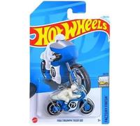 Hot Wheels 1966 Triumph Tiger 100 Motorcycle, 1:64 Scale, Blue