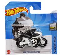 Hot Wheels - 1966 Triumph Tiger Age 3+ 100 - Factory Fresh 10/10 - HRY62 - Short Card - Motorcycle - Mattel 2024 - 1:64