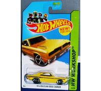 Hot Wheels 1974 Brazilian Dodge Charger Yellow 240/250 HW Workshop New for 2014