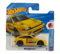 Hot Wheels 1985 Honda CR-X [Yellow] J-Imports 4/10, 89/250, 1:64 Scale Diecast Toy Vehicle