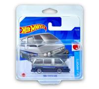 Hot Wheels 1986 Toyota Van (Silver) 7/10 HW J-Imports 2022-173/250 (Short Card) - COMES IN A KLAS CAR KEEPER PROTECTIVE COLLECTORS CASE - HCX37