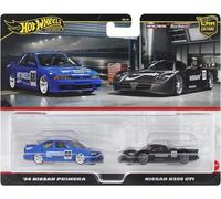 HOT WHEELS 2 PACK '94 NISSAN PRIMERA AND NISSAN R390 GT1 HRR74
