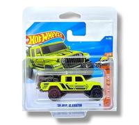 Hot Wheels '20 Jeep Gladiator (Lime Green & Black) 2/5 Truckin' Along - 2026-14/250 (Short Card) - includes a KLAS Car Keeper Protector Case - JJH91