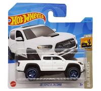 Hot Wheels - '20 Toyota Tacoma - Baja Blazers 4/10 - HKG75 - Short Card - Rays - Pickup Truck - White - Mattel 2023