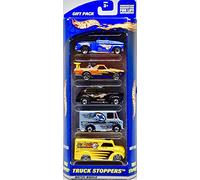 Hot Wheels 2000 - Mattel Inc Truck Stoppers Gift Pack - 5 Vehicle Set - 1:64 Scale Die Cast Metal - OOP - New - Collectible