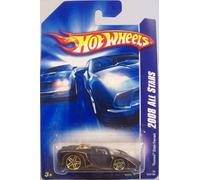 Hot Wheels 2008-066 All Stars Black Tooned Enzo Ferrari 1:64 Scale