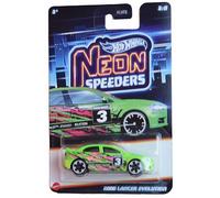 Hot Wheels 2008 Lancer Evolution, Neon Speeders 3/8 [Green]