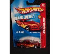 Hot Wheels 2008 Web Trading Cars # 13 of 24 At-A-Tude Red with Flames 2008 089 89 At A Tude 1:64 Scale by Mattel (English Manual)