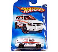 HOT WHEELS 2009 HW CITY WORKS 02/10 WHITE '07 CHEVY TAHOE FIRE DEPT. RECUE TRUCK 108/190 by Hot Wheels