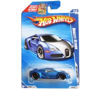 Hot Wheels 2010-160 Blue Bugatti Veyron Hot Auction 1:64 Scale