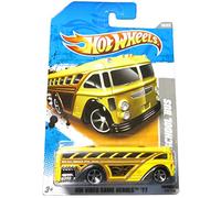 Hot Wheels 2011 '' SURFIN' SCHOOL BUS" HW VIDEO GAME HEROES '11 - 10 of 22 - 232/244 Yellow Bus with 'Hot Wheels Surf Tours" decal on side