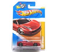 Hot Wheels 2012 New Models #25/50 025 Ferrari 458 Spider Red Convertible
