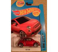 Hot Wheels 2014 HW City Fiat 500 25/250, Maroon