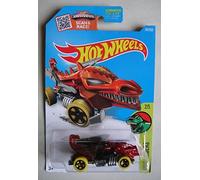 Hot Wheels 2016 Dino Riders Dragon Blaster Red (Dragon Car) 247/250 (Long Card)