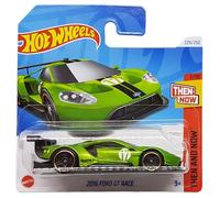 Hot Wheels - 2016 Ford GT Race - Then and Now 7/10 - HTC71 - Short Card - Super Sports Car - Metallic Green - Mattel 2024 - 1:64