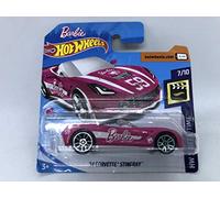 Hot Wheels 2018 14 Corvette Stingray Pink 7/10 HW Screen Time 273/365 (Short Card)