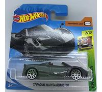 Hot Wheels 2018 '17 Pagani Huayra Roadster Metallic Grey 2/10 HW Exotics 119/365 (Short Card)