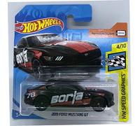 Hot Wheels 2018 2015 Ford Mustang GT Black/Red 4/10 HW Speed Graphics 80/365 (Short Card)