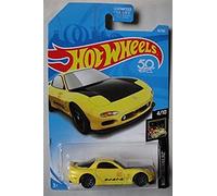 Hot Wheels 2018 50th Anniversary Nightburnerz Mazda RX-7 16/365, Yellow