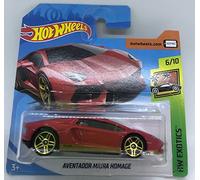 Hot Wheels 2018 Aventador Miura Homage Red 6/10 HW Exotics 239/365 (Short Card)