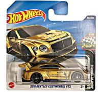 Hot Wheels 2018 Bentley Continental GT3 Die-Cast Model Car, Black and Gold, 1:64 Scale