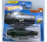 Hot Wheels 2018 DMC Delorean Metallic Grey 7/10 Factory Fresh 270/365 (Short Card)