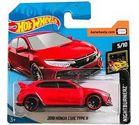 Hot Wheels 2018 Honda Civic Type R Nightburnerz 5/10 2019 (171/250) Short Card