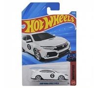 Hot Wheels 2018 Honda Civic Type R [White] Night Speed 3/10, 11/250, 1:64 Scale Diecast Toy Vehicle