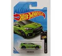 Hot Wheels 2019 Basic Mainline Nightburnerz: Ford Focus RS (Green) - International Card