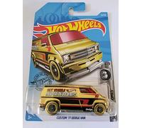 Hot Wheels 2019 Super Chromes Custom '77 Dodge Van, 23/250 Gold