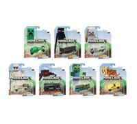 Hot Wheels 2020 1:64 Minecraft Complete Set of 7 Cars - Creeper, Enderman, Skeleton, Iron Golem, Spider, Zombie, Ocelot (GJJ23)