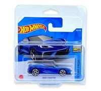 Hot Wheels 2020 Corvette (Blue) 3/10 Factory Fresh 2022 - 106/250 (Short Card) *** COMES IN A KLAS CAR KEEPER PROTECTIVE COLLECTORS CASE *** HCW39