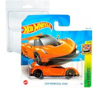 Hot Wheels 2020 Koenigsegg Jesko HW Exotics 2/10 (184/250) HTF07 Orange 2024 + Protector Short Card Frikimonkey