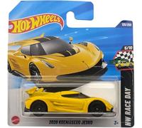 Hot Wheels 2020 Koenigsegg Jesko, Yellow Die-Cast Model Car, HW Race Day 5/10, 125/250
