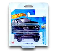 Hot Wheels 2020 Ram 1500 Rebel (Black) 3/10 Factory Fresh - 2024-24/250 (Short Card) - COMES IN A GENUINE KLAS CAR KEEPER PROTECTOR CASE-HTD63
