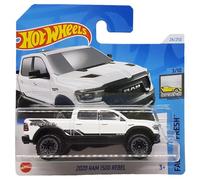 Hot Wheels - 2020 RAM 1500 Rebel - Factory Fresh 3/10 - HTC52 - Short Card - Pickup Truck - White - Mattel 2024
