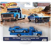 Hot Wheels 2020 Team Transport Release H - '69 Ford Mustang Boss 302 Retro Rig #19