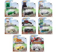 Hot Wheels 2021 1:64 Gaming Characters Cars Minecraft Complete Set of 8 from GJJ23-956H Release