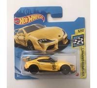 Hot Wheels 2021 '20 Toyota Supra GR Yellow 178/250 (Short Card) GTB76
