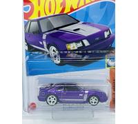 Hot Wheels 2022 - '84 Mustang SVO - Super Treasure Hunt - Purple - Muscle Mania - in Protector