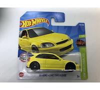 Hot Wheels 2022 99 Honda Civic Type R (EK9) Yellow 125/250 (Short Card) HCT98