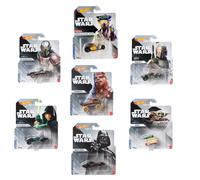 Hot Wheels 2023 Star Wars Studio Character Cars Complete Set of 7 Diecast Vehicles Bundle from HHB74-956H Release