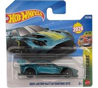 Hot Wheels - 2024 Aston Martin Vantage GT3 - Exoticars 9/10 - JJH55 - Short Card - Turquoise Supercar - Mattel 2026 (125/250) - 1:64